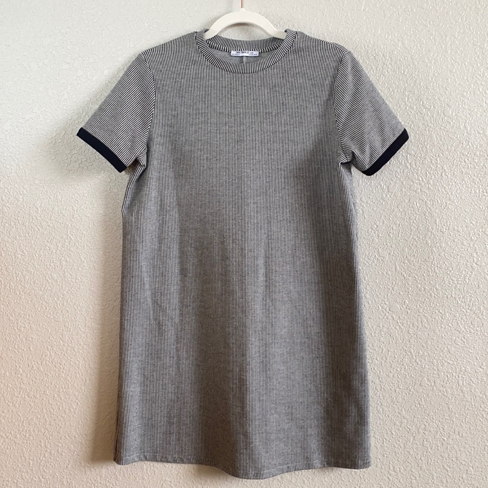ZARA Striped T-Shirt Dress